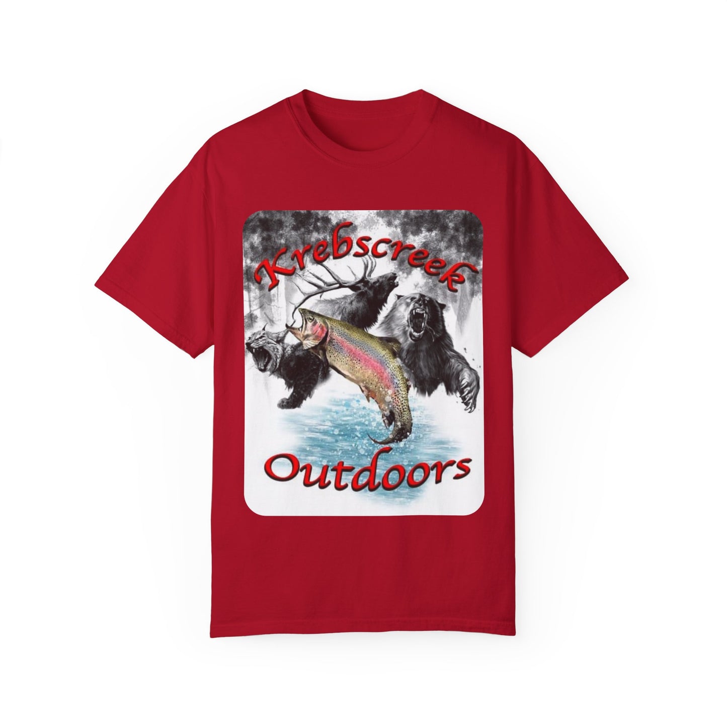 Krebscreek Outdoors Fishing T-Shirt - Adventure Graphic Tee for Nature Lovers