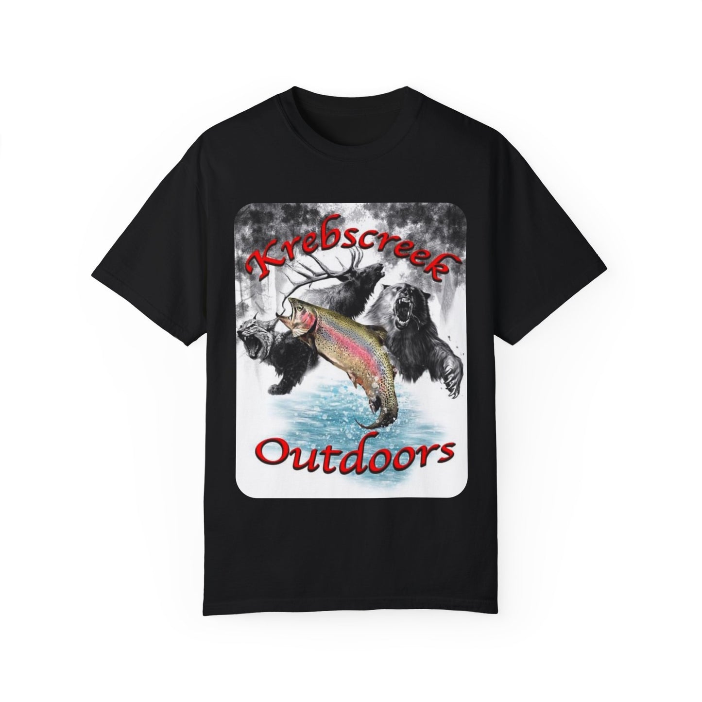 Krebscreek Outdoors Fishing T-Shirt - Adventure Graphic Tee for Nature Lovers