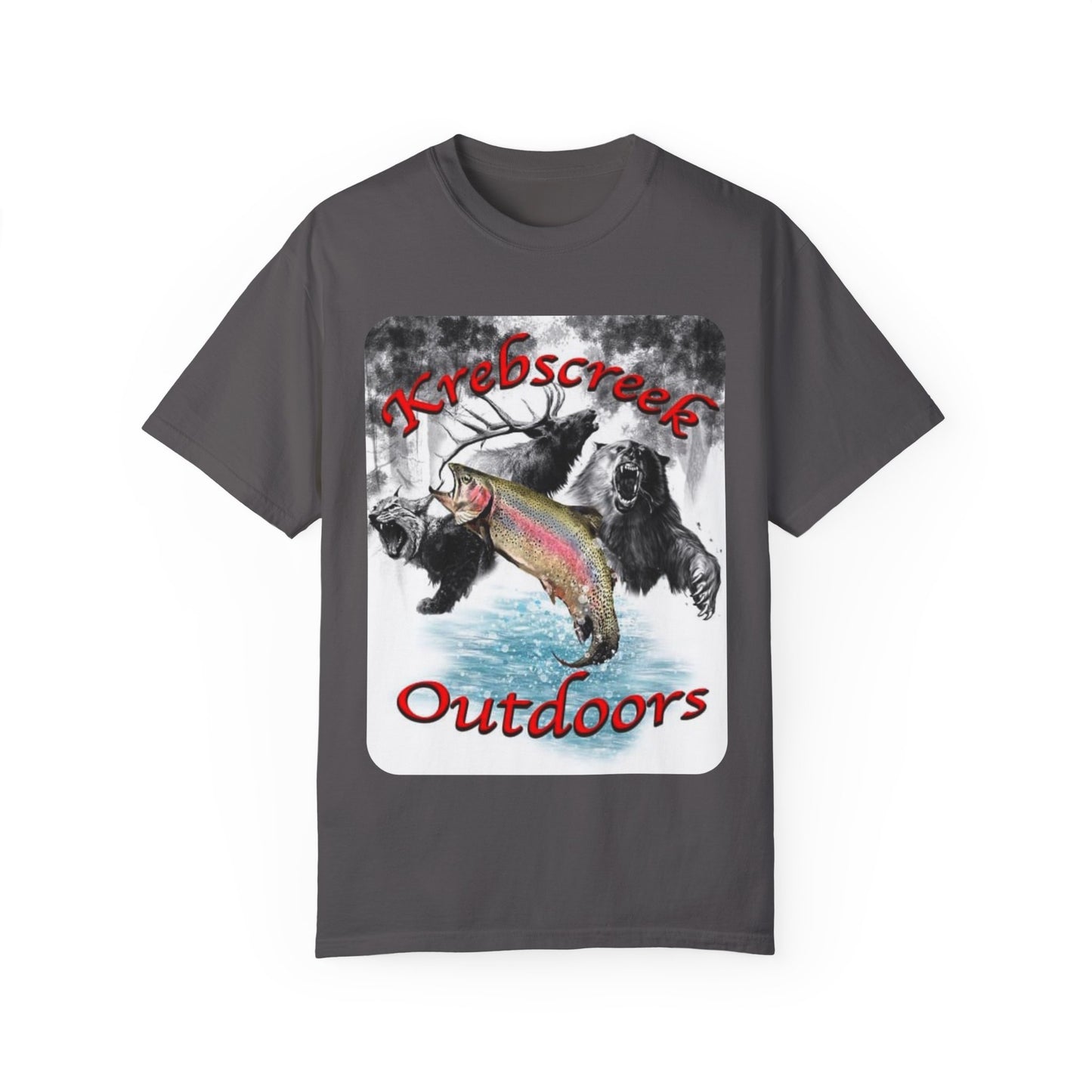 Krebscreek Outdoors Fishing T-Shirt - Adventure Graphic Tee for Nature Lovers