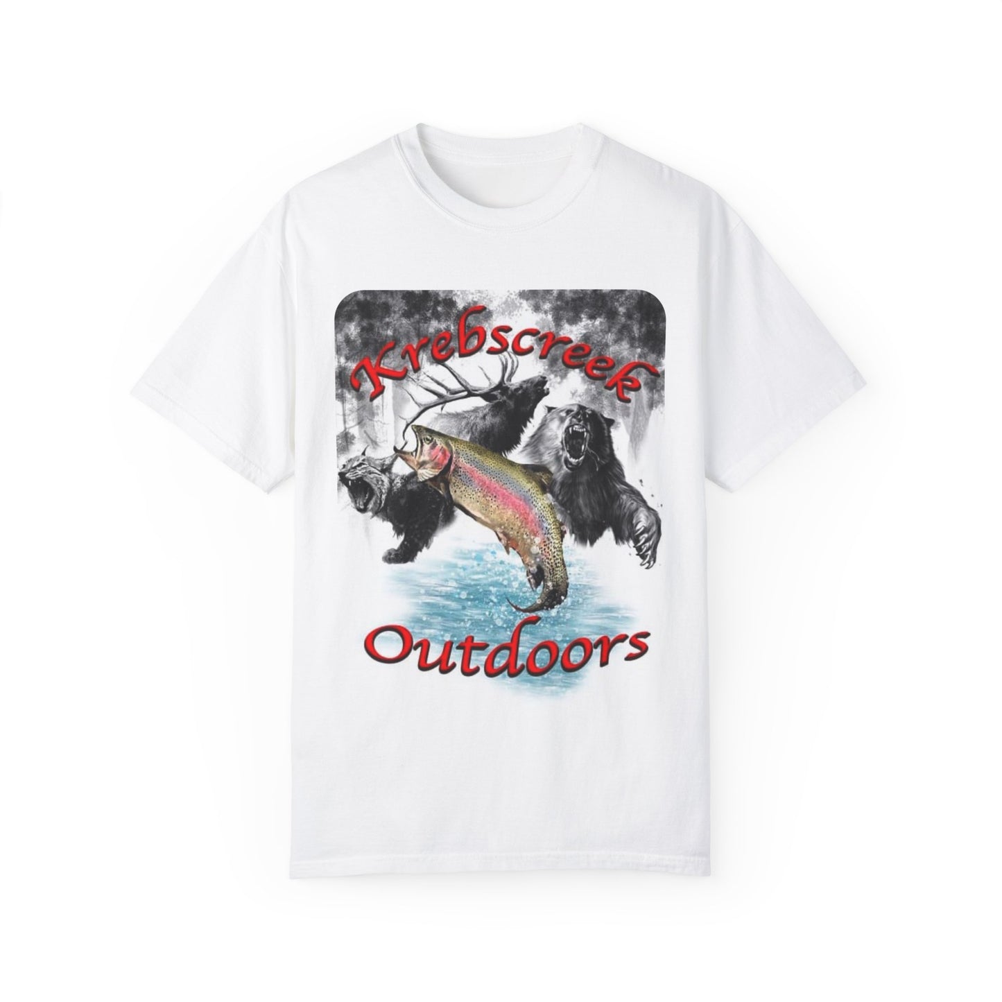 Krebscreek Outdoors Fishing T-Shirt - Adventure Graphic Tee for Nature Lovers